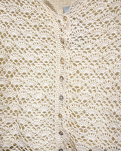 Load image into Gallery viewer, Crochet Button Up Blouse (M)
