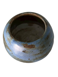 Small 1960s Cerulean Blue Studio Pottery