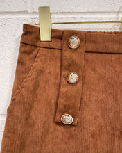 Load image into Gallery viewer, Brown Thin Corduroy Shorts (L)
