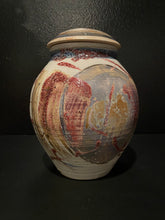Load image into Gallery viewer, Large Porcelain Red Oxide and Gray Blue Ginger Jar
