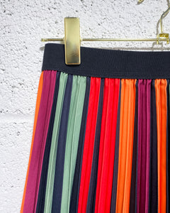 Rainbow Pleated Skirt (L)