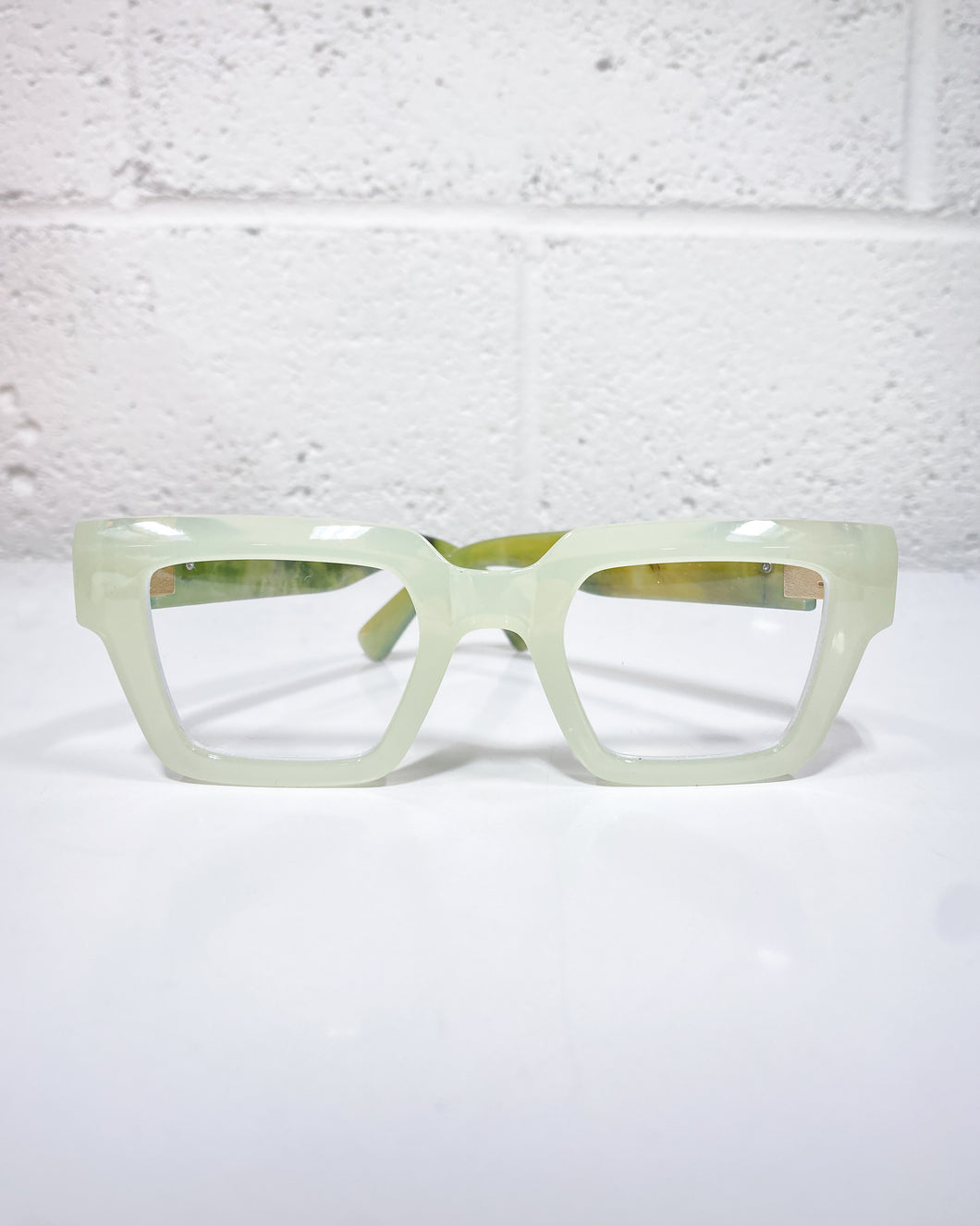 Mint Green Rectagular Glasses