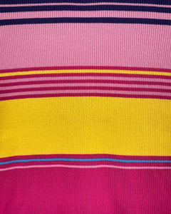 Multi-color Knit Striped Blouse (M)