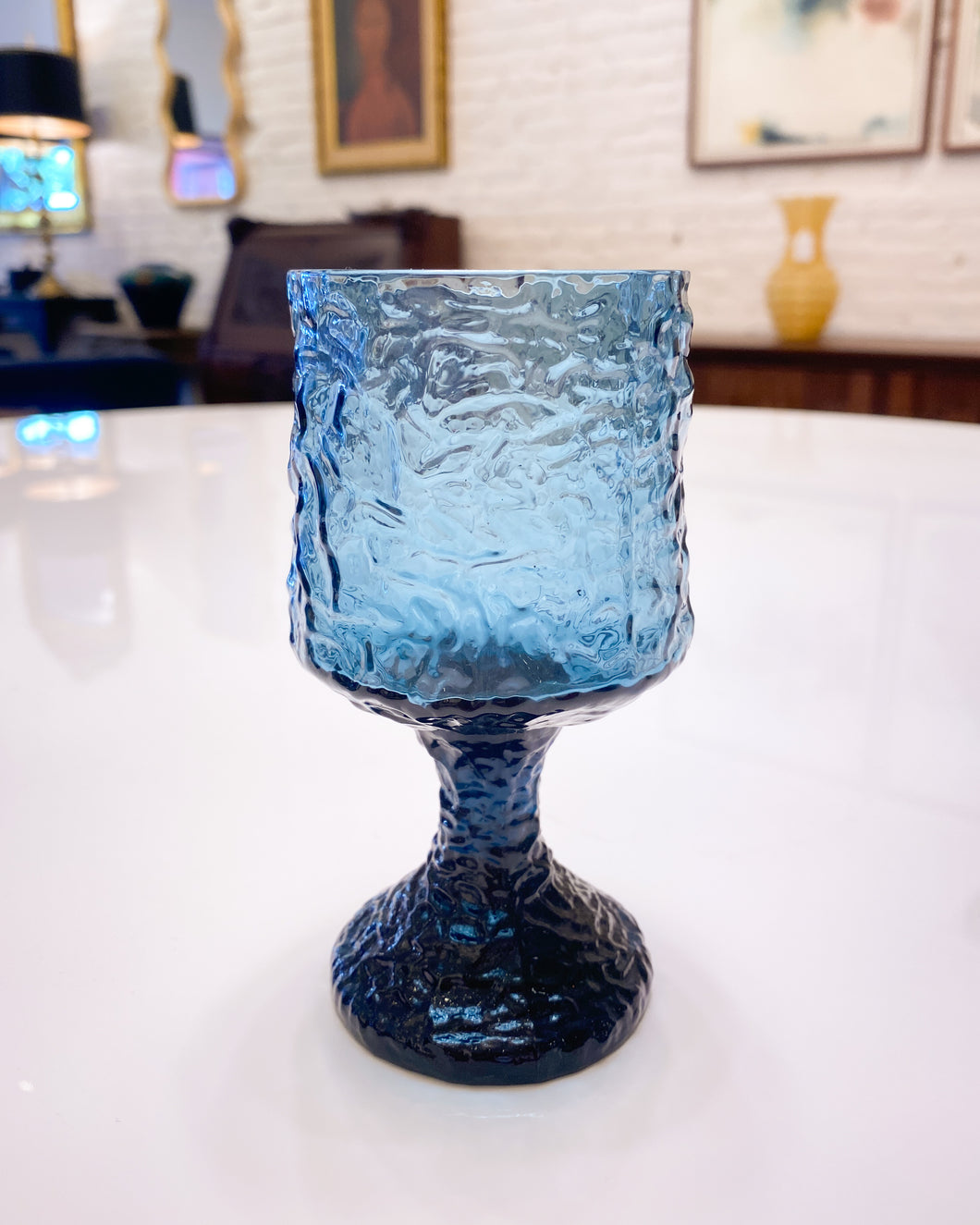 Blue Lava Goblet