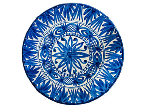 Large Hand Painted Decorative Plate with Pineapples