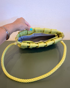 Chartreuse Drapey Hand Bag