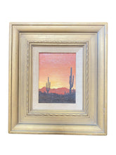 Load image into Gallery viewer, Saguaros at Sunset by Nelda Wirom

