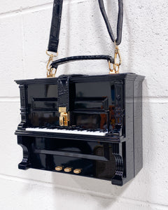 Black Upright Piano Purse