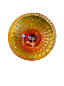 Amberina Glass Candy Dish