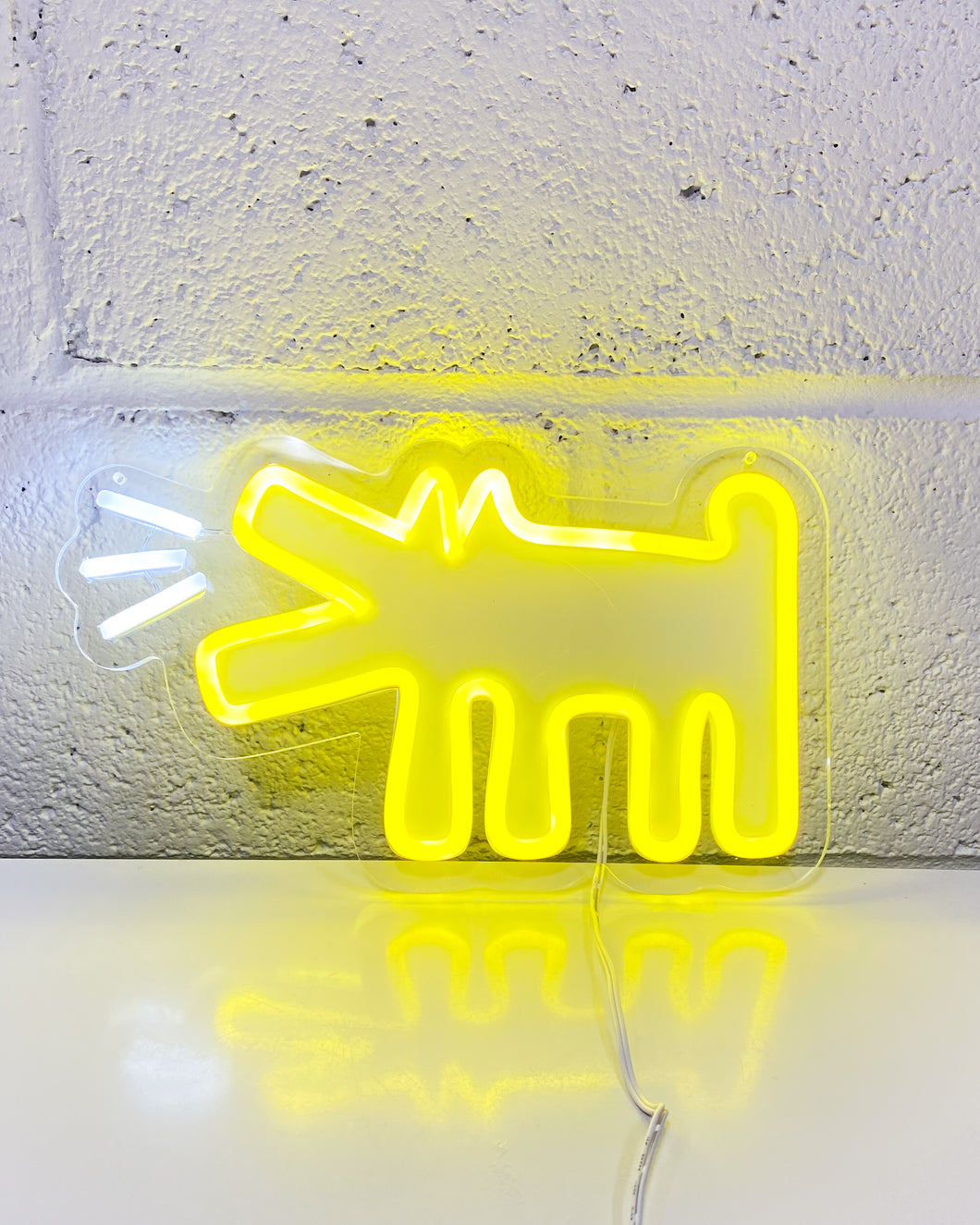 Keith Haring Dog LED in Yellow