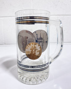1984 Olympics Commemorative Coin Beer Mug