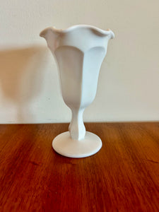 Milk Glass Pedestal Vase