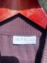 Load image into Gallery viewer, Made in Italy Monello Purple Pattern V neck Sweater
