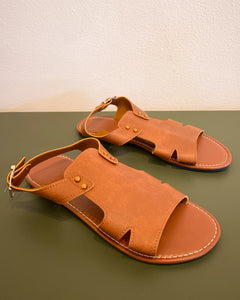 Brown Flat Sandals (9.5)