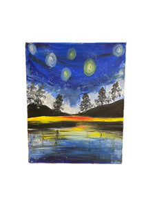 Starry Night Interpretation, Painting