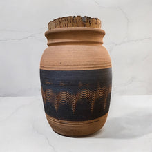 Load image into Gallery viewer, Signed Studio Pottery with Cork Lid
