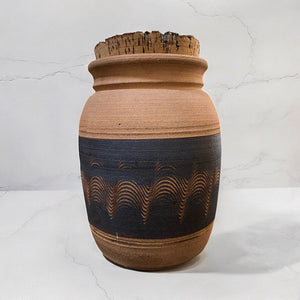 Signed Studio Pottery with Cork Lid