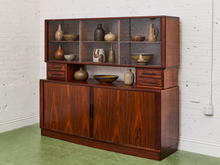 Load image into Gallery viewer, Rosewood Vintage Danish Modern Hutch
