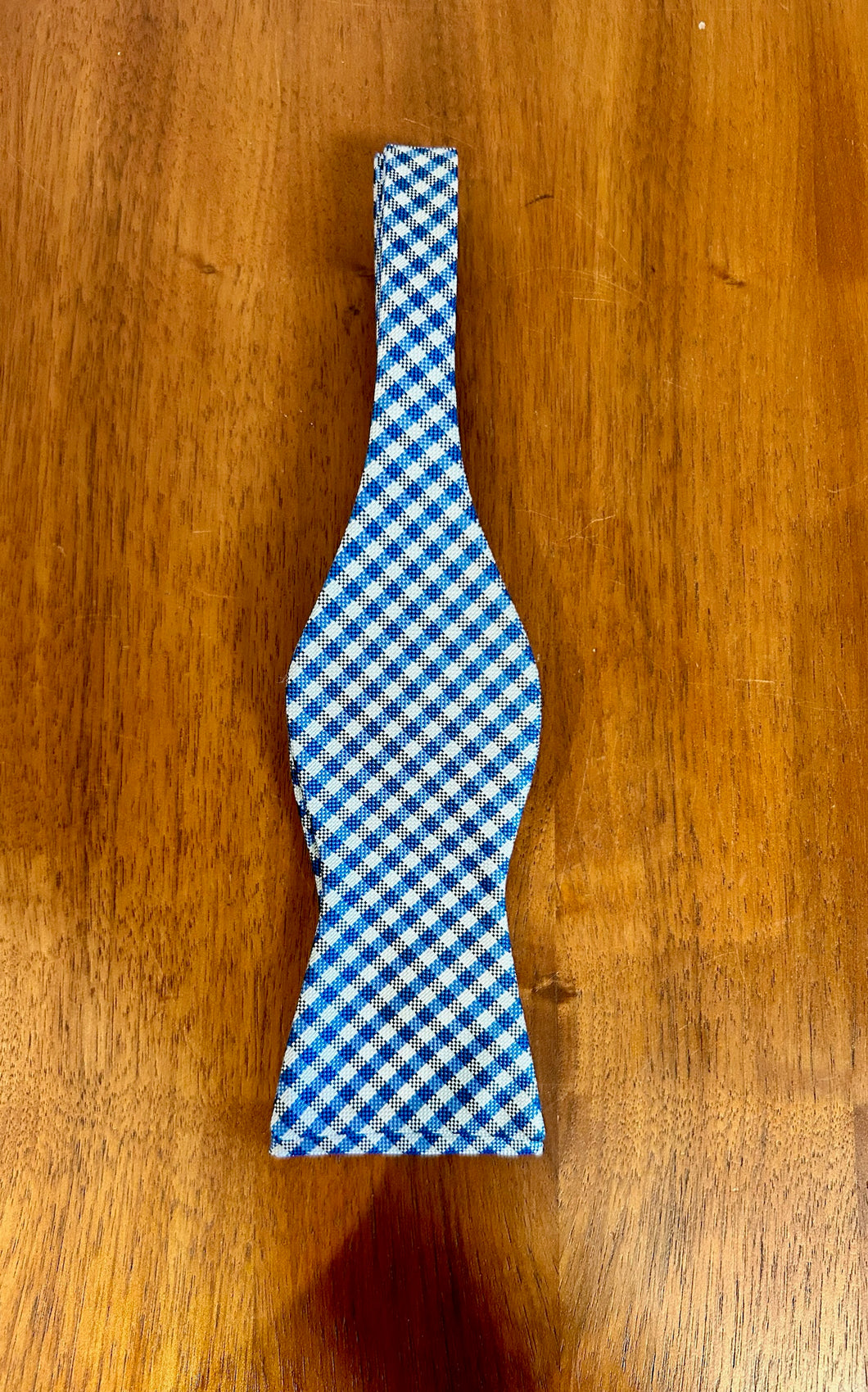 Izod Blue Check Bow Tie