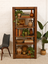 Load image into Gallery viewer, Image 1 of 17: Vintage solid pine shelf, main product image
