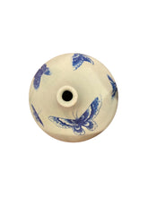 Load image into Gallery viewer, Blue Butterflies with Celadon Glaze Pottery
