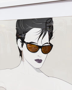 Vintage Lithograph By Patrick Nagel