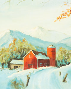 Winter at Home Oil Painting by J Gaines