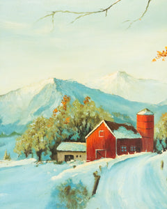 Winter at Home Oil Painting by J Gaines