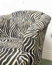 Load image into Gallery viewer, Zebra Print Post Modern Vintage Club Chair
