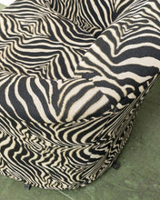 Load image into Gallery viewer, Zebra Print Post Modern Vintage Club Chair
