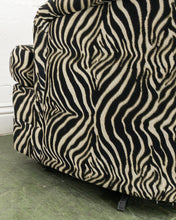 Load image into Gallery viewer, Zebra Print Post Modern Vintage Club Chair
