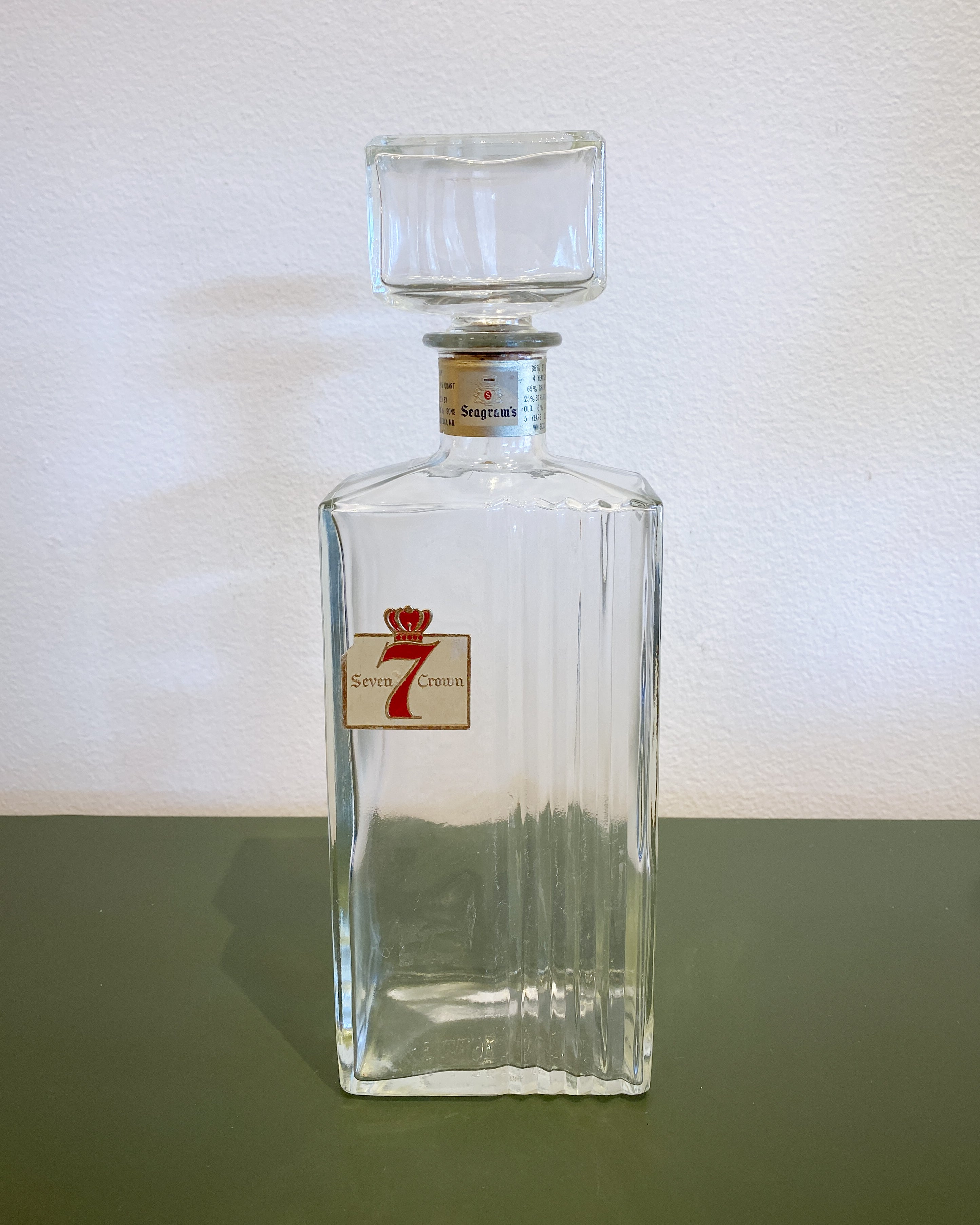 Seagram's 7 Decanter – Sunbeam Vintage