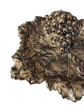 Load image into Gallery viewer, Silver Plated Grapes and Leaf Trinket Dish
