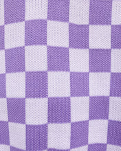 Load image into Gallery viewer, Lavender and White Checkered Knit Vest
