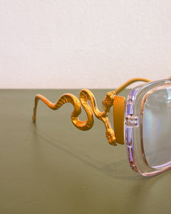 Clear Glasses with Snake Temples