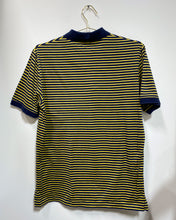 Load image into Gallery viewer, Blue and Yellow Striped Polo Shirt (M)
