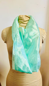 Sheer Long Silk Scarf Wrap