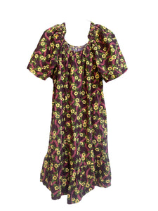 Flower Print Mini Dress