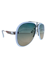 Load image into Gallery viewer, White Frame Aviator Sunnies

