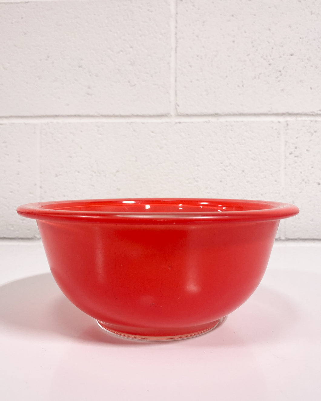 Bright Red Pyrex Bowl