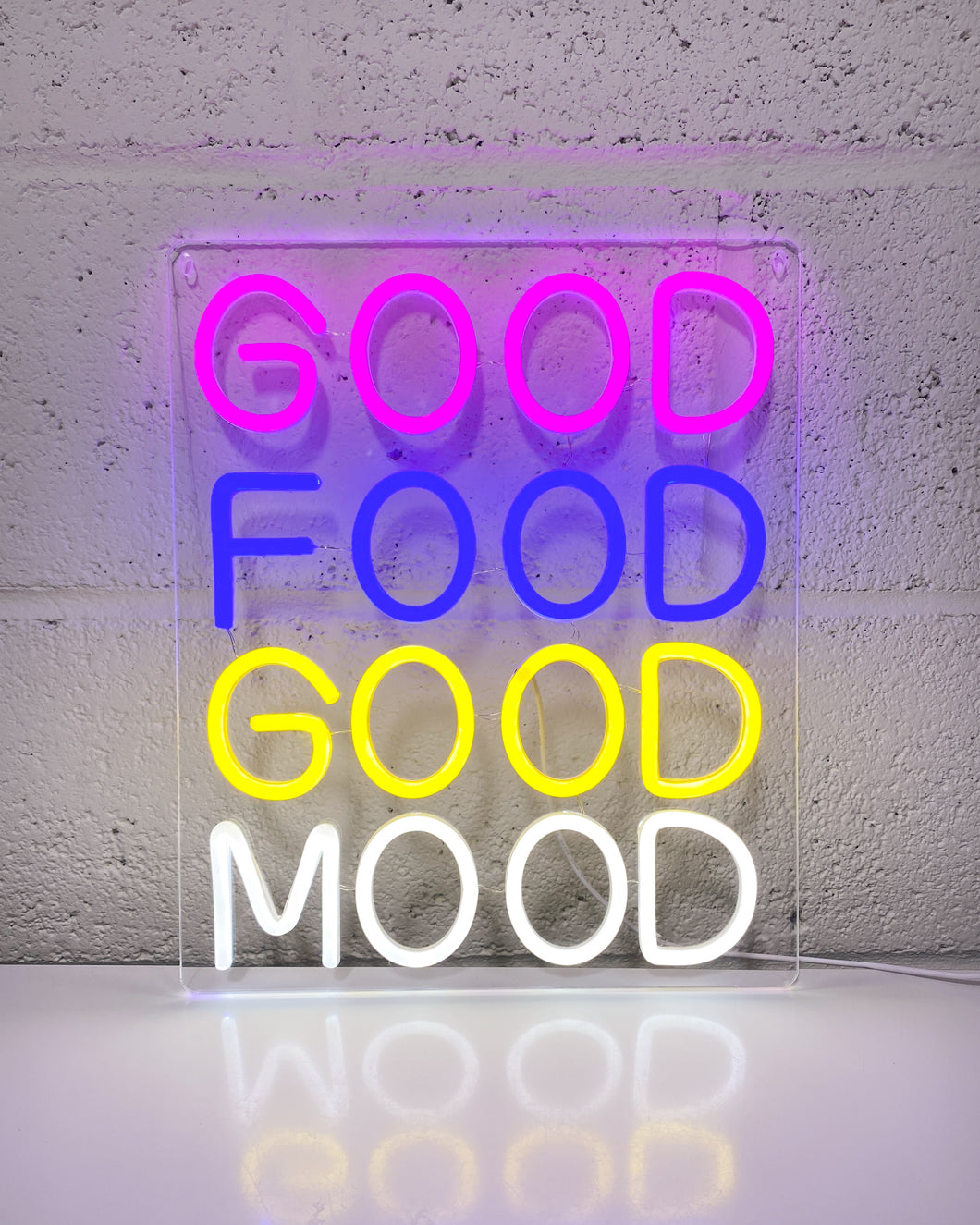 Good Food Good Mood LED Sign