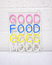 Load image into Gallery viewer, Good Food Good Mood LED Sign
