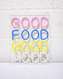 Good Food Good Mood LED Sign