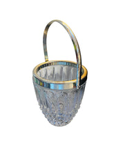 Load image into Gallery viewer, Crystal and Silver plated Ice Bucket
