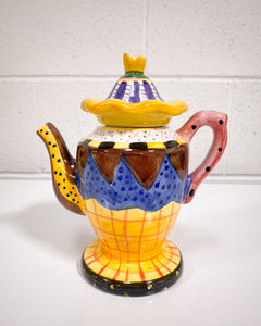 Whimsical Painted Tea pot