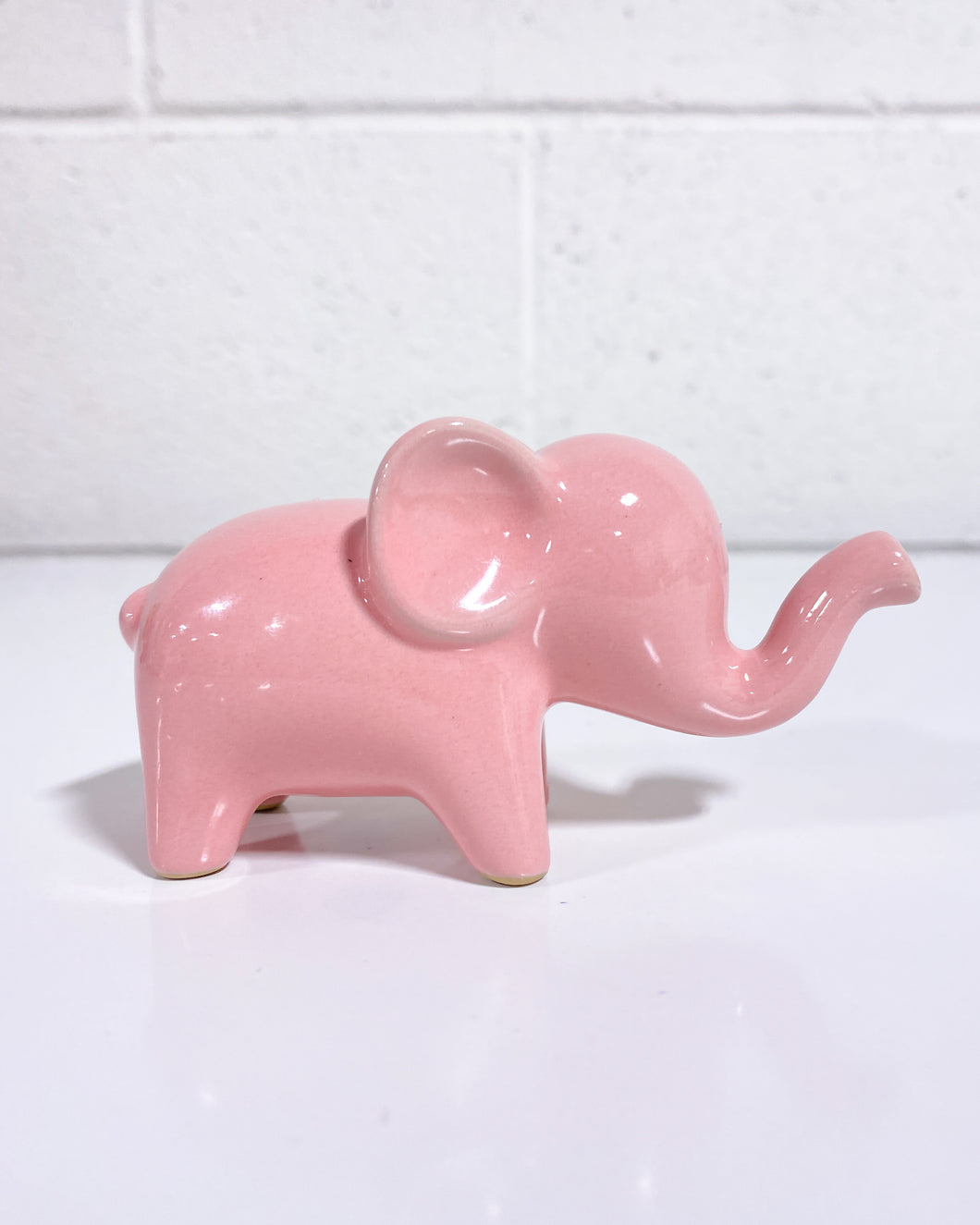 Pink Elephant Figurine