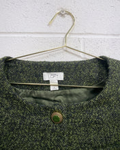 Load image into Gallery viewer, Anne Taylor Green Tweed Waist Coast (8)
