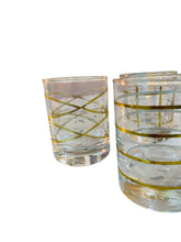 Load image into Gallery viewer, Set of Four Festive Gold Accent Tumblers
