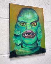 Load image into Gallery viewer, Creature of the Black Lagoon, Oil Painting
