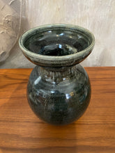 Load image into Gallery viewer, Seafoam teal Glaze Pottery Vase

